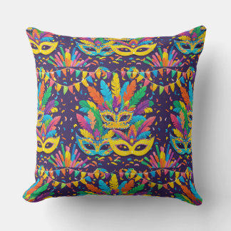 Carnival with masks cushion