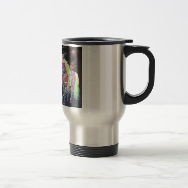 Carnivale Unicorns Travel Mug (Right)