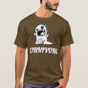 Carnivore Meat Eating Lover Not Vegan Cute Dino T- T-Shirt