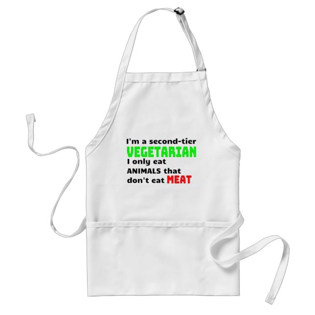 Carnivore Meat Lover Funny Sarcastic Gift Standard Apron (Front)