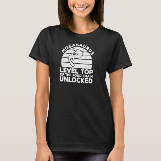 Carnivore Reptile Dinosaur Mosasaur Prehistoric Mo T-Shirt (Front)