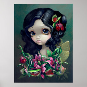 Carnivorous Bouquet Fairy Art Print gothic