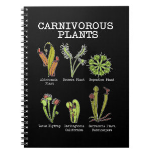 Carnivorous Plants Species Saracenia Venus Flytrap Notebook