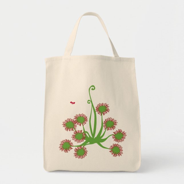 Carnivorous Sundew Plant Tote Bag (Front)