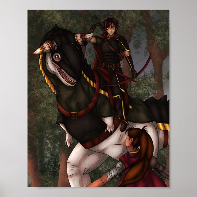 Carnotaurus Confrontation Poster (Front)