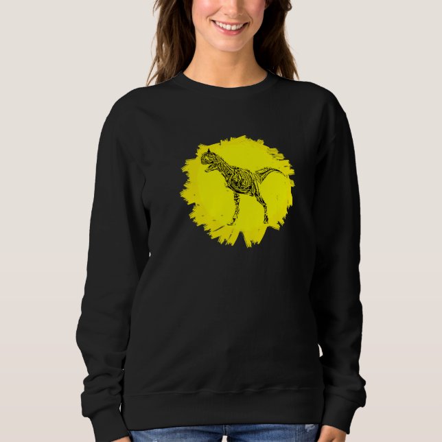 Carnotaurus Dinosaur Dino Sweatshirt (Front)