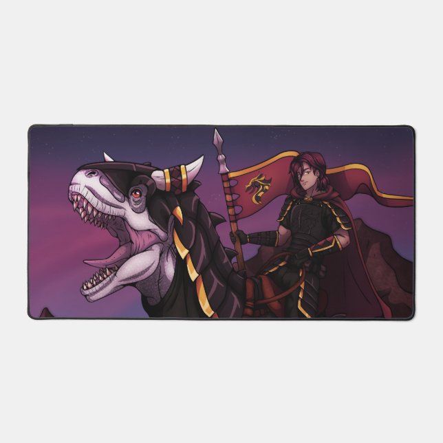 Carnotaurus Knight Desk Mat (Front)