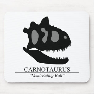 Carnotaurus Skull Mouse Pad