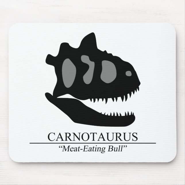 Carnotaurus Skull Mouse Pad (Front)