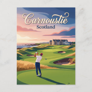 Carnoustie Golf Links Scotland Postcard