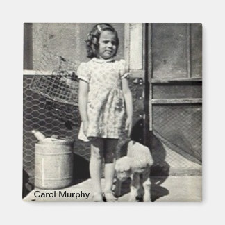 Carol and lamb magnet
