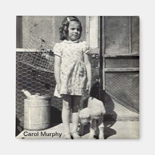 Carol and lamb magnet (Front)