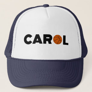 Carol Basketball Trucker Hat