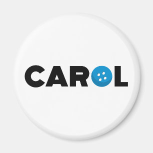 Carol button magnet