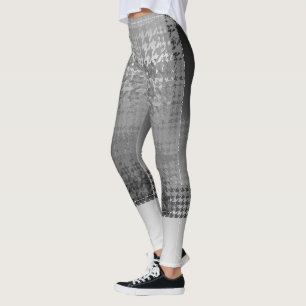 Carol E Capri Cut-Offs Houndstooth Leggings