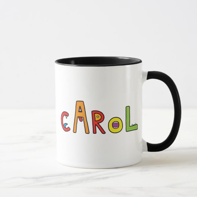 "Carol" Monster Letters Mug (Right)