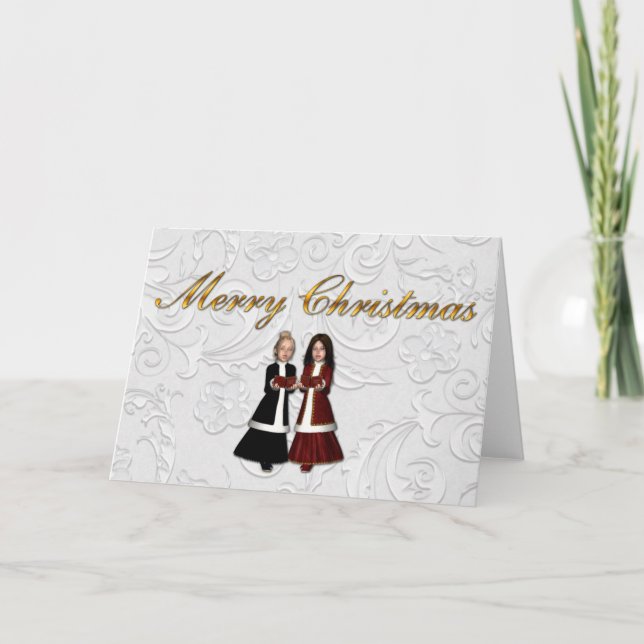 Carol Singers Christmas Card (Front)