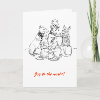 Carolers Holiday Card