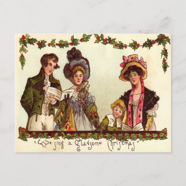 Carolers Postcard (Front)
