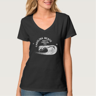 Carolina Beach NC Summertime Vacationing Rolling W T-Shirt