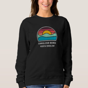 Carolina Beach North Carolina Cool Minimalist Ocea Sweatshirt