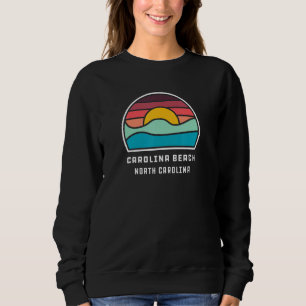 Carolina Beach North Carolina Cool Minimalist Ocea Sweatshirt
