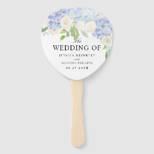 Carolina Bloom Bouquet Wedding Program Hand Fan