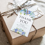 Carolina Bloom | Bridal Shower | Thank You Gift Tags<br><div class="desc">A unique light blue floral-themed set of thank you gift tags tailored specifically to your future bridal shower.

All elements of this item are unlocked and customisable by using the customisation function. Enjoy being creative and making it your own.</div>