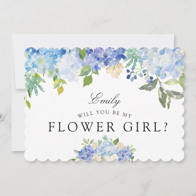 Carolina Bloom | Will you be my Flower Girl? Invitation (Front)