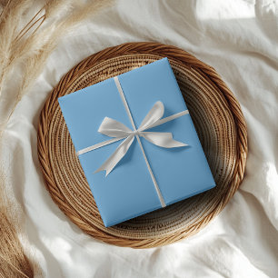 Carolina Blue Solid Color   Classic   Elegant Wrapping Paper