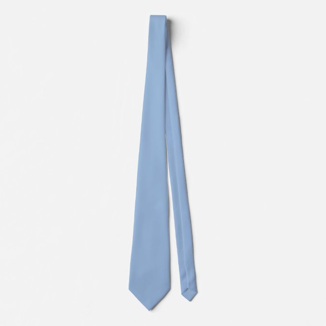 Carolina Blue Solid Colour Tie (Front)