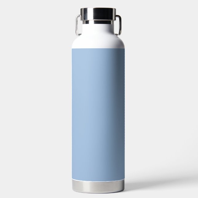 Carolina Blue Solid Colour Water Bottle (Front)