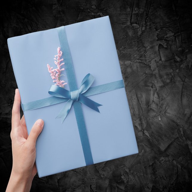 Carolina Blue Solid Colour Wrapping Paper (Creator Uploaded)