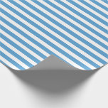 Carolina Blue White Simple Horizontal Striped Wrapping Paper<br><div class="desc">Carolina Blue and White Simple Horizontal Striped Wrapping Paper</div>