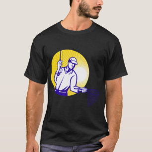 Carolina Coast Beach Vintage Retro Palm Tree Ocean T-Shirt