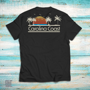 Carolina Coast Retro Sunset Vintage 70s 80s T-Shirt