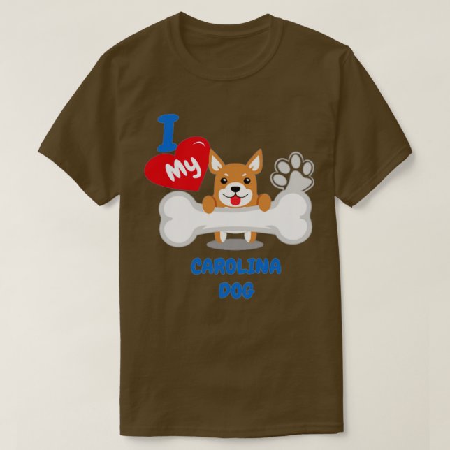 CAROLINA Dog Cute Dog Gift Idea Funny Dogs  T-Shirt (Design Front)