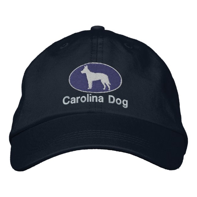 Carolina Dog Embroidered Hat (Dark) (Front)