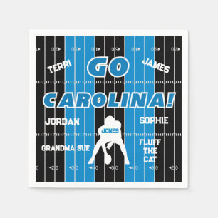 Carolina Football Family Paper Napkin