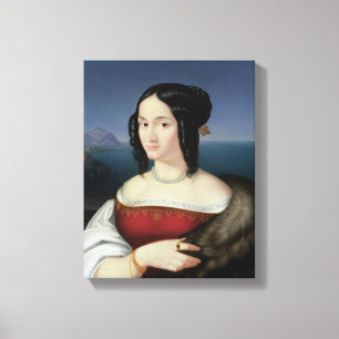Carolina Grossi, the first Wife of the Artist Canvas Print