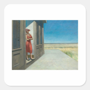 Carolina Morning - Edward Hopper Square Sticker