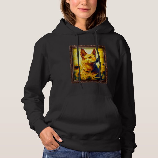Carolina Painting Sunflower Flower Mom Women Flora Hoodie (Front)