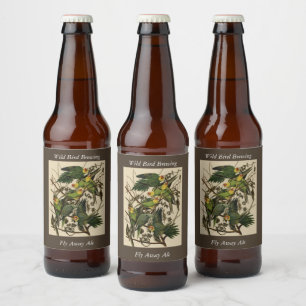 Carolina Parrot from Audubon's Birds of America Beer Bottle Label
