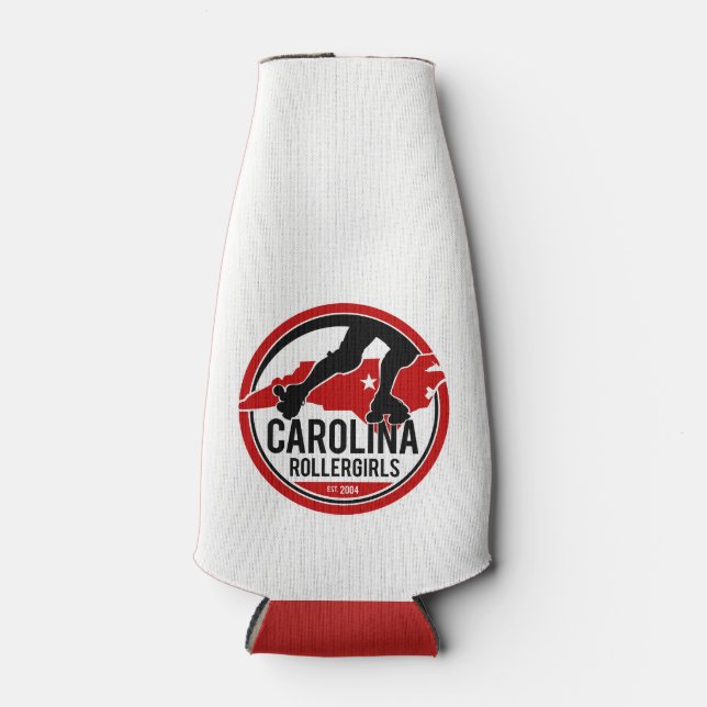 Carolina Rollergirls bottle koozie (Front)