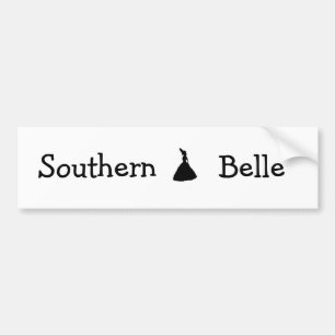 carolina state of mind southern belle, Southern... Bumper Sticker