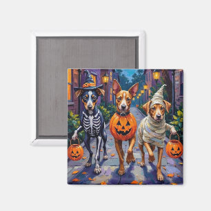 Carolina Trick-or-Treating in Halloween Costume Magnet