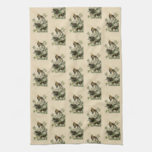 Carolina Turtle Dove Mourning Dove Audubon's Birds Tea Towel