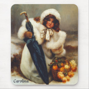 CAROLINA ~ Vintage art ~ Norman Prescott-Davies ~  Mouse Pad