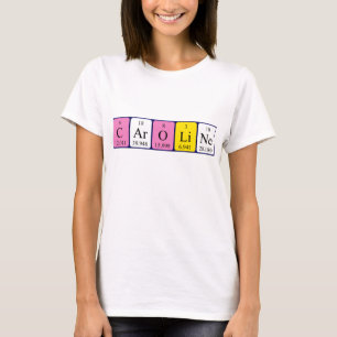 Caroline periodic table name shirt