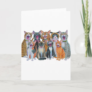 Caroling Cats Holiday Card